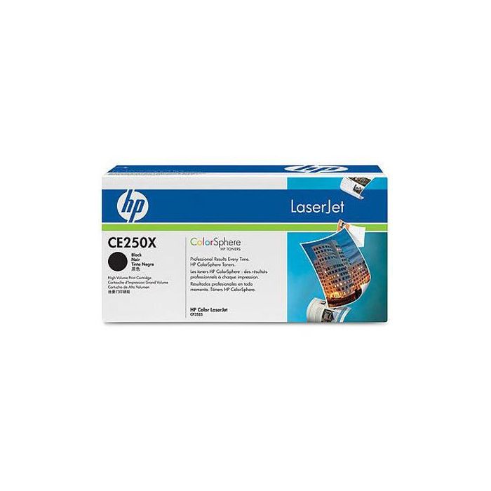 Toner Hp Laserjet Color Cp3525 Negro 10.500 Pag