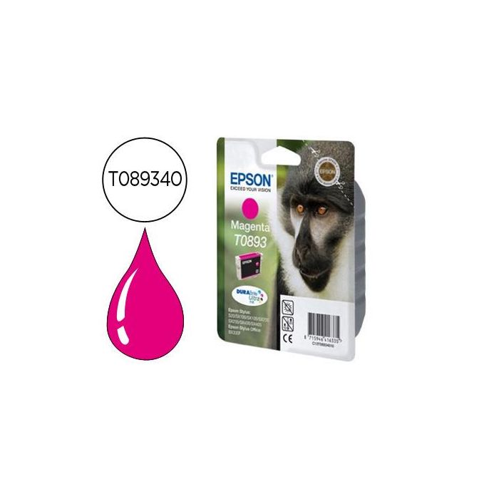 Cartucho de Tinta Original Epson T0893 Magenta