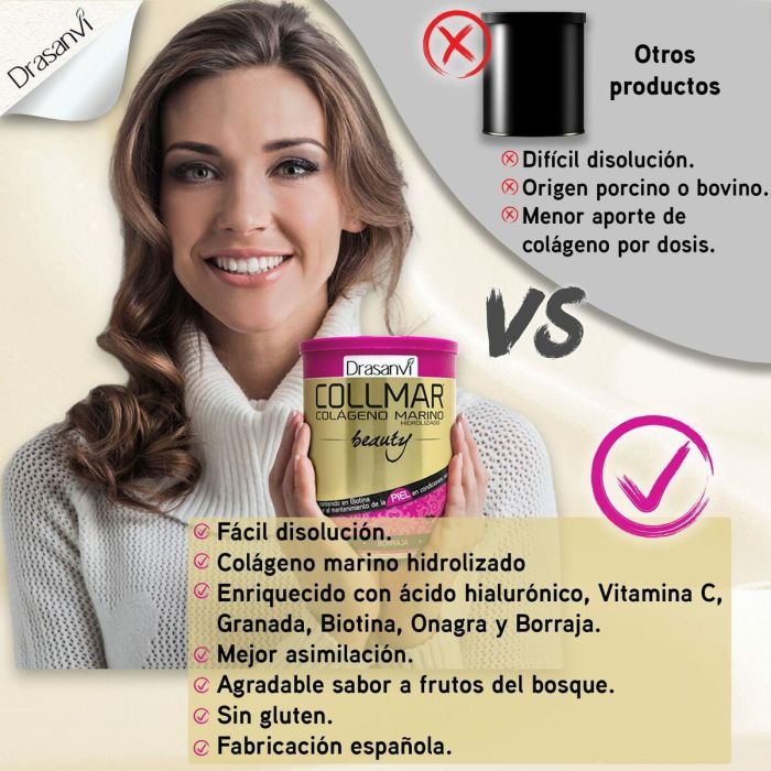 Colágeno marino hidrolizado Drasanvi 032050394 275 g (275 g) 1 Colágeno marino hidrolizado Drasanvi 032050394 275 g (275 g) 1