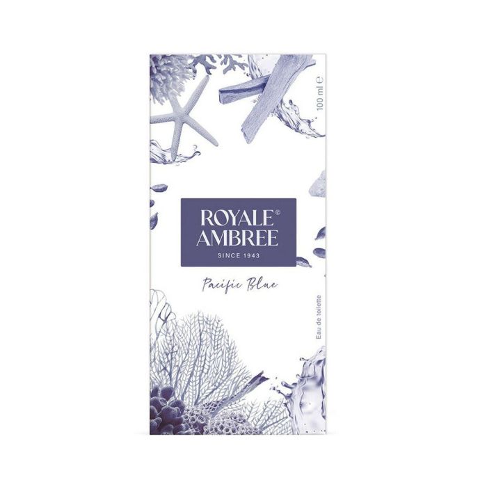 Royale Ambree Pacific Blue Eau de Cologne Unisex 100ml, Fragancia Amaderada Acuática, Notas de Pomelo, Menta y Sándalo, Vegana. 1