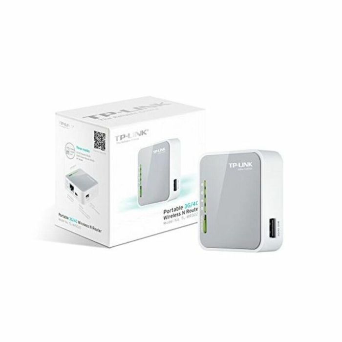 TP-Link TL-MR3020 Router Portátil Wi-Fi N150 Mbps (2.4 GHz) para Módem USB 3G/4G, Ethernet Rápido, Gris/Blanco 4