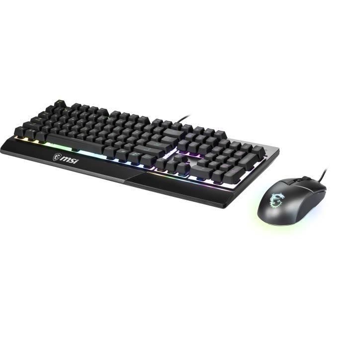 Paquete combinado de teclado y mouse MSI Vigor GK30 2