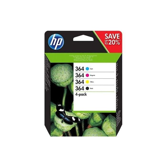 HP Tinta Cuatricolor BK/C/M/Y para Photosmart D5460 Pack 4 - Nº364 HP Tinta Cuatricolor BK/C/M/Y para Photosmart D5460 Pack 4 - Nº364