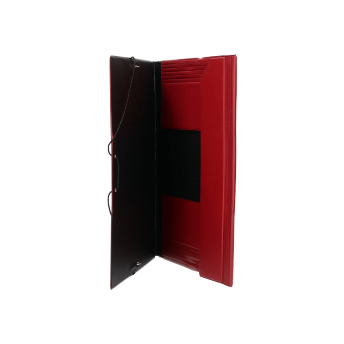 Liderpapel Carpeta Gomas Tres Solapas Plástico Folio Color Rojo 240 x 335 mm 5