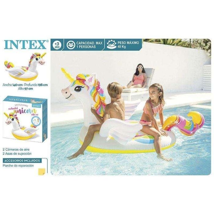 Figura hinchable unicornio 198x140x97 cm (+ 3 años) 11 Figura hinchable unicornio 198x140x97 cm (+ 3 años) 11