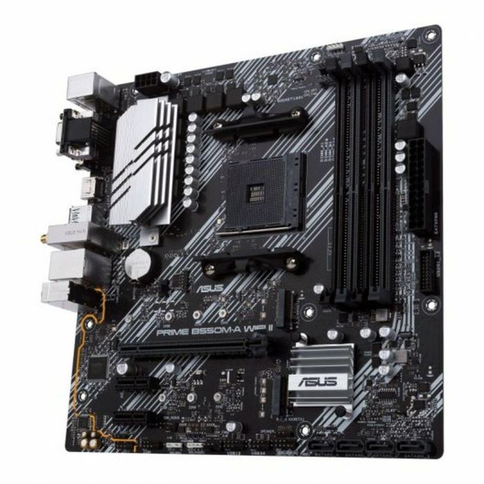 ASUS AM4 PRIME B550M-A WiFi II Placa Base para AMD Ryzen 3000 y 5000 Series DDR4 Micro ATX 10