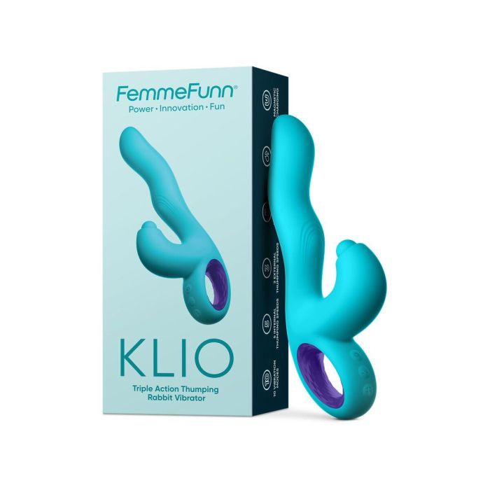 Vibrador Punto G FemmeFunn Klio Azul 14 Vibrador Punto G FemmeFunn Klio Azul 14