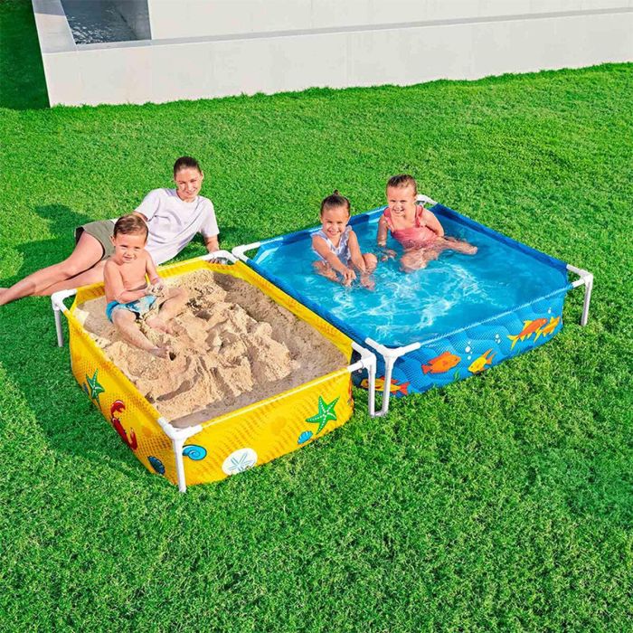 Bestway Piscina Rigida Infantil Con Arenero 213x122x30,5 cm +2 años Jardin 00561 1