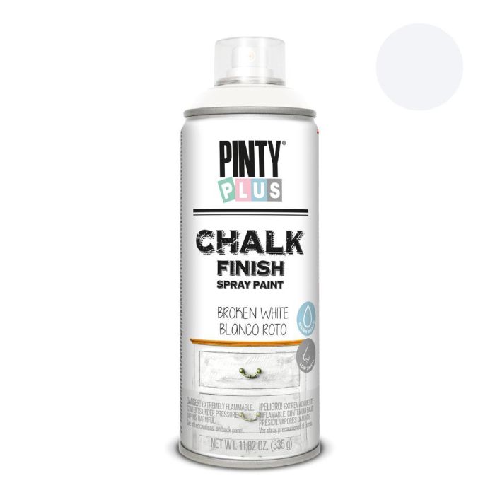 Pinty Plus Pintura en spray efecto tiza 520cc blanco roto CK788