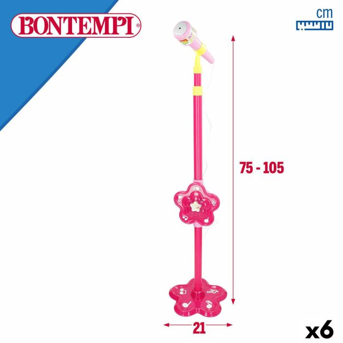 Micrófono de juguete Bontempi 20 x 105 x 20 cm (6 Unidades) 8 Micrófono de juguete Bontempi 20 x 105 x 20 cm (6 Unidades) 8