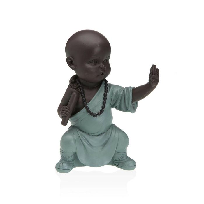 Figura Decorativa Versa Resina Buda 6 x 13 x 10 cm