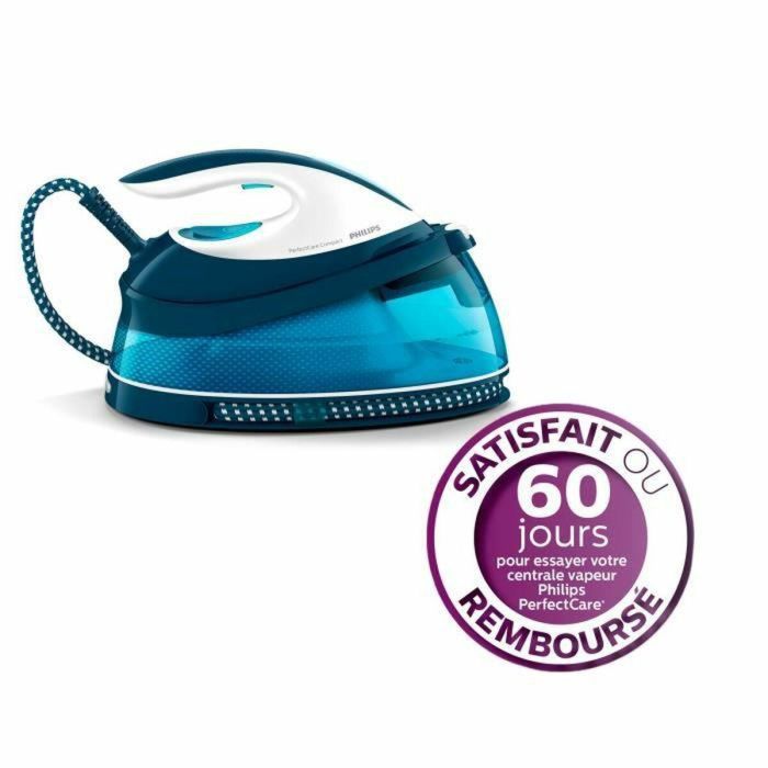 PHILIPS GC7840 / 20 - Estación de vapor compacta PerfectCare - 6,5 bar - Golpe de vapor de hasta 400 g - Depósito de agua de 1,5 L - SteamGlide 6 PHILIPS GC7840 / 20 - Estación de vapor compacta PerfectCare - 6,5 bar - Golpe de vapor de hasta 400 g - Depósito de agua de 1,5 L - SteamGlide 6