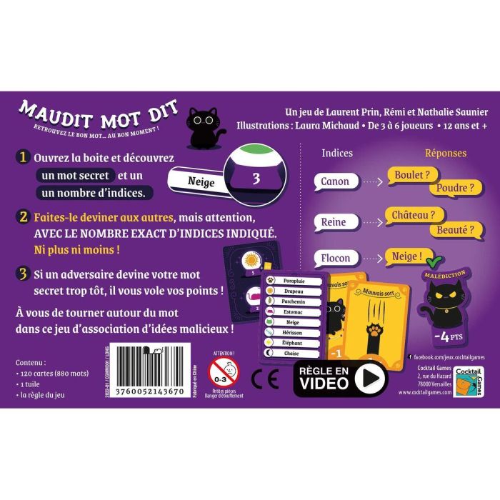 Juego de Cartas Asmodee Maudit Mot Dit (FR) 1 Juego de Cartas Asmodee Maudit Mot Dit (FR) 1