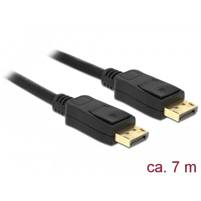 DeLOCK Cable DisplayPort 1.2 Macho a DisplayPort Macho 4K 60 Hz, 7 m