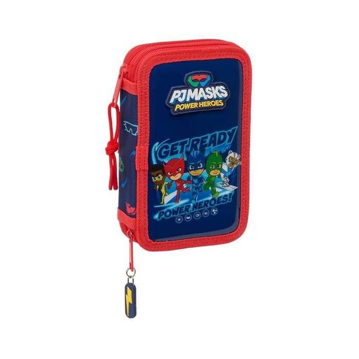 Estuche Escolar PJ Masks Ready Azul marino 12.5 x 19.5 x 4 cm 28 piezas 4