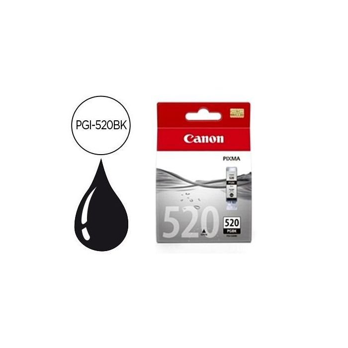 Cartucho de Tinta Original Canon PGI-520BK/ Negro