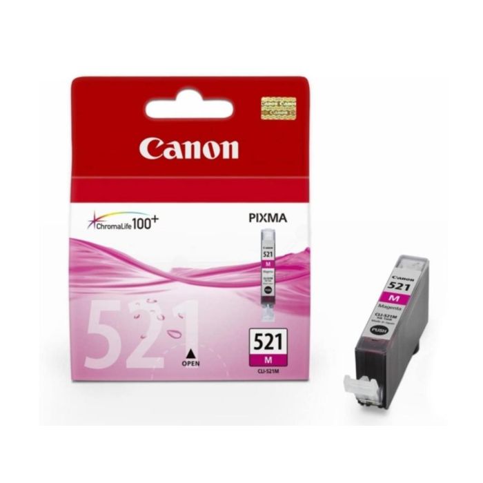 Ink-Jet Canon Cli-521M Magenta Pixma Mp620-630-980 Ip3600-4600 1