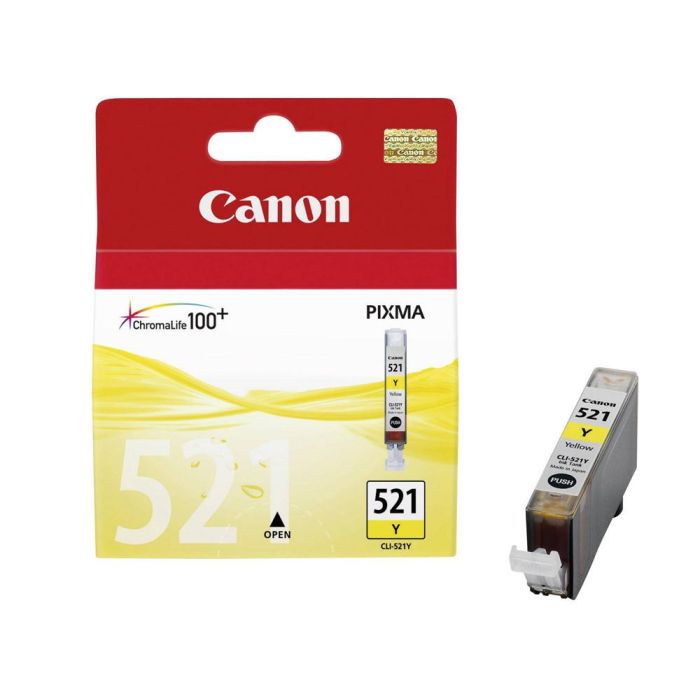 Ink-Jet Canon Cli-521Y Amarillo Pixma Mp620-630-980 Ip3600-4600 1