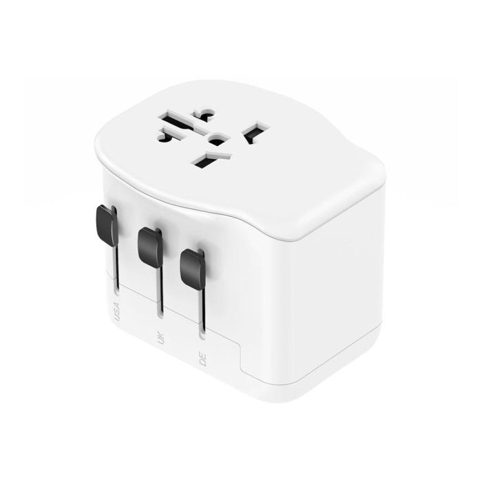 Adaptador viaje universal 3 usb (1a+2c) 20 W 0 Adaptador viaje universal 3 usb (1a+2c) 20 W 0