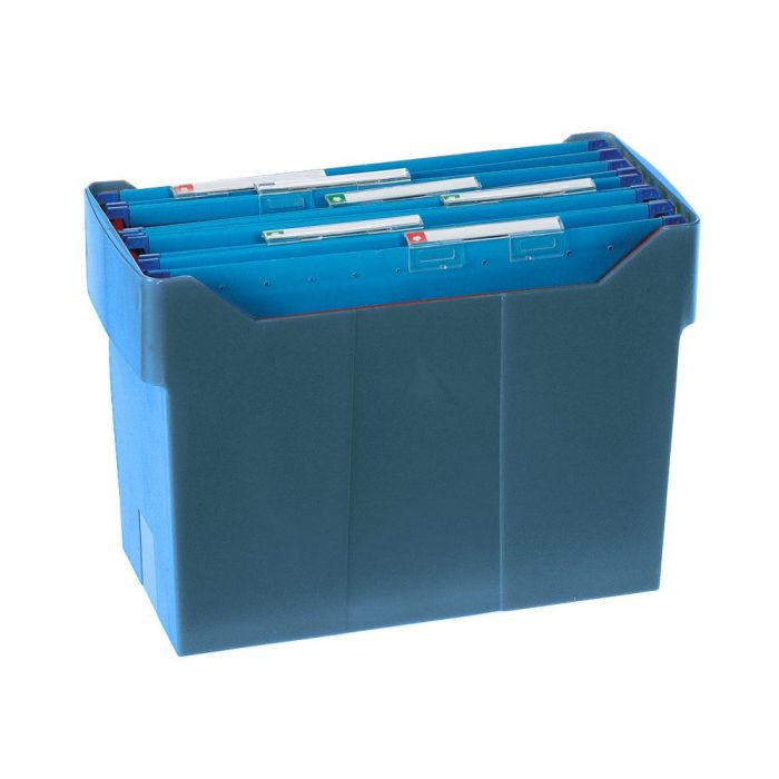 Caja de Archivo Archivo 2000 Archibox Azul Din A4 17 x 36,5 x 26 cm 1