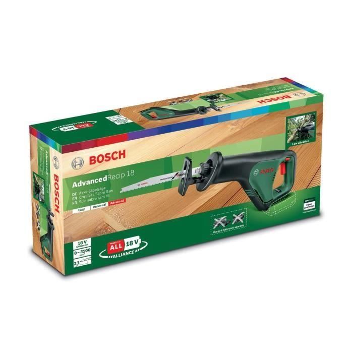 Sierra recíproca inalámbrica BOSCH: solo herramienta AdvancedRecip 18 1 Sierra recíproca inalámbrica BOSCH: solo herramienta AdvancedRecip 18 1