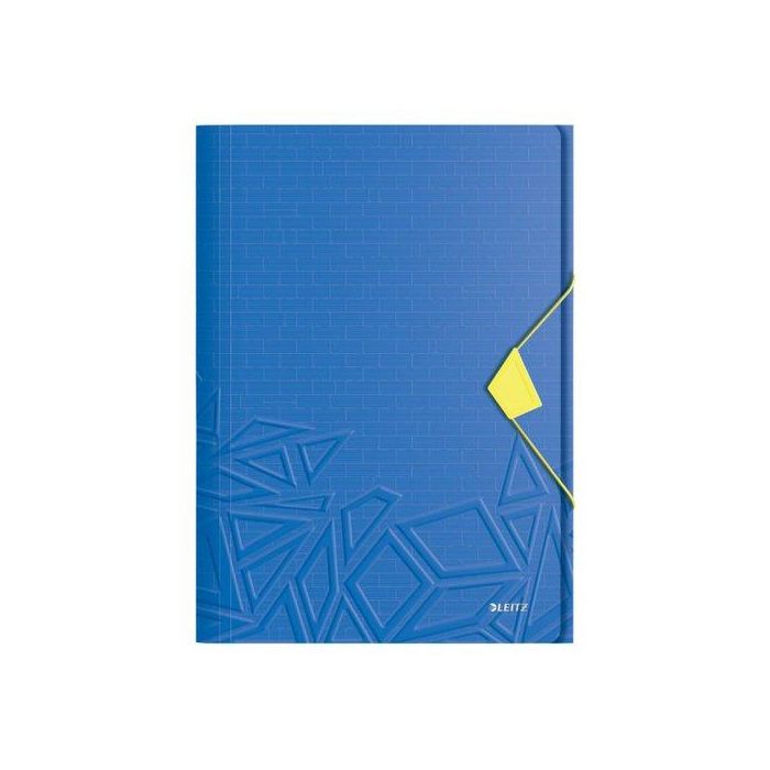 Leitz Carpeta de 3 Solapas DIN A4 Polipropileno, almacenamiento diario, para documentos y papeles sueltos color azul
