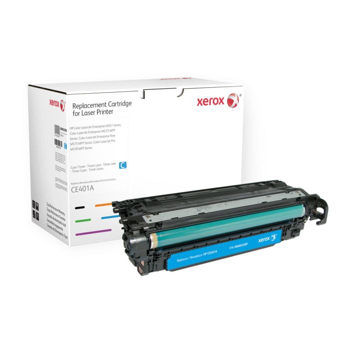 Xerox toner cian para hp laserjet enterprise 500 color printer m551 n dn xh 575 dn f (ce401a) Xerox toner cian para hp laserjet enterprise 500 color printer m551 n dn xh 575 dn f (ce401a)