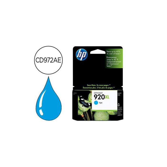 Ink-Jet Hp 920XL Cian 700Pag Officejet-920-6500