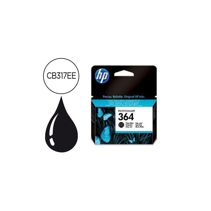 Ink-Jet Hp 364 Negro Especial Foto Photosmart Premium-C309A-Series C5300 - C6300 - B8500 - D5400 130Pag 10x15