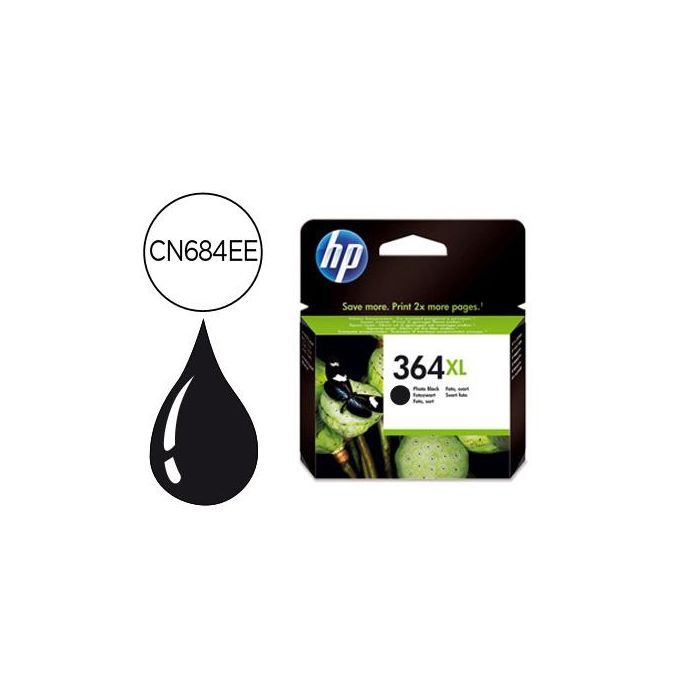 Ink-Jet Hp 364XL Negro Photosmart Premium - C309A - Series C5300 - C6300 - B8500 - D5400 550 Pag