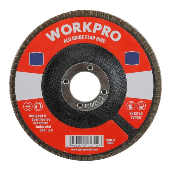 Disco láminas convexo ø115x22,2mm 60 g. workpro 1 Disco láminas convexo ø115x22,2mm 60 g. workpro 1