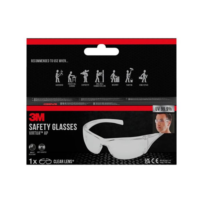 Gafas de seguridad virtua ap, lente incolora 1 Gafas de seguridad virtua ap, lente incolora 1