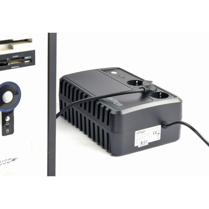 Gembird EG-UPS-3SDT600-01 Sistema Alimentación Ininterrumpida UPS Línea Interactiva 0.6 kVA 360W 3 Salidas AC Escritorio Negro 1