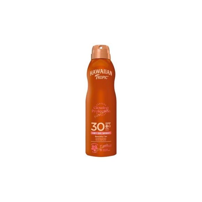 Hawaiian Tropic Protector Solar Corporal Aceite Seco Bruma SPF30 UVA/UVB Coco y Mango Spray 180ml Resistente Agua No Graso
