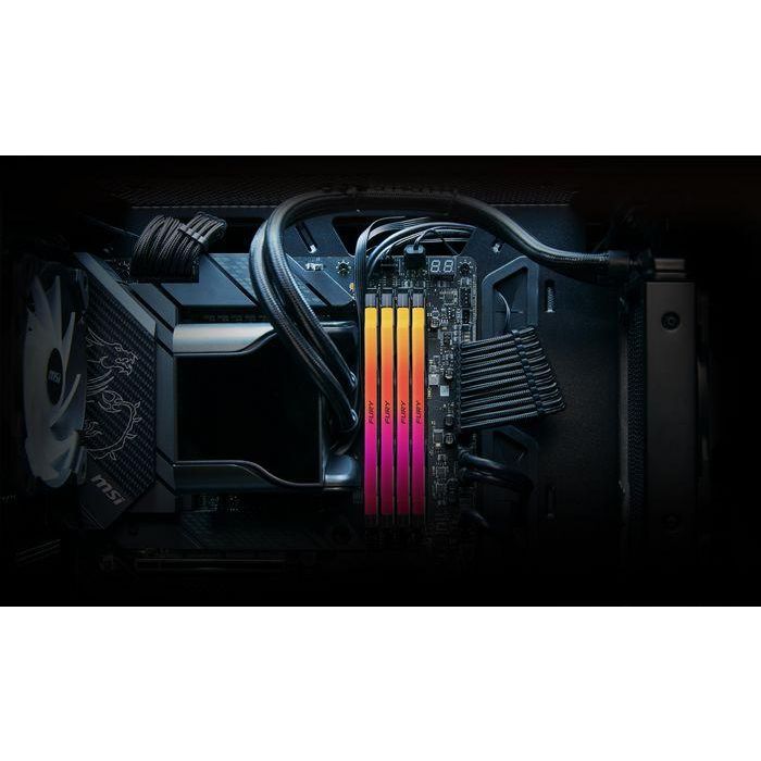 Kingston 32GB 8000MT/s DDR5 CL38 DIMM (Kit of 2) FURY Renegade RGB XMP 7 Kingston 32GB 8000MT/s DDR5 CL38 DIMM (Kit of 2) FURY Renegade RGB XMP 7