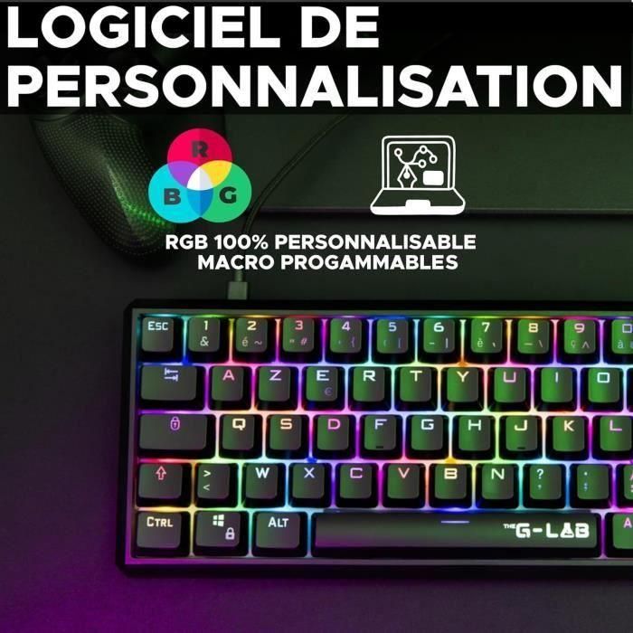 Teclado mecánico para juegos - THE G-LAB - KEYZ TALLIUM - Rojo 4 Teclado mecánico para juegos - THE G-LAB - KEYZ TALLIUM - Rojo 4