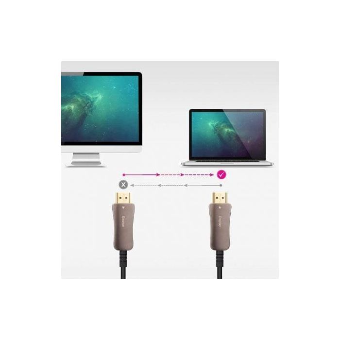 Cable HDMI 2.1 AOC 8K Nanocable 10.15.2150/ HDMI Macho - HDMI Macho/ 50m/ Negro 2 Cable HDMI 2.1 AOC 8K Nanocable 10.15.2150/ HDMI Macho - HDMI Macho/ 50m/ Negro 2
