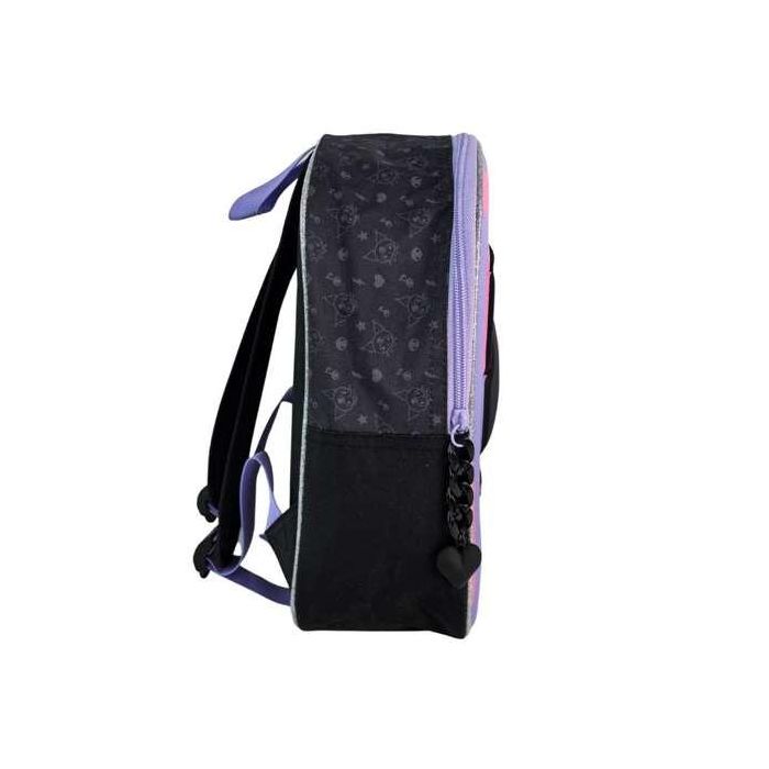 Kuromi mochila preescolar 3d. bolsillo lateral. interior totalmente forrado y personalizado10 x 21 x 8 cm. 1