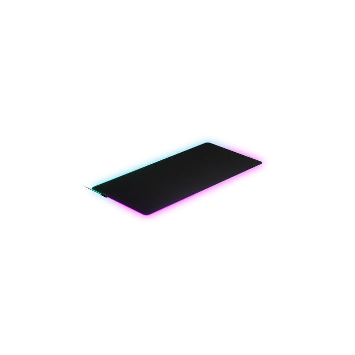 SteelSeries QcK Prism Cloth Alfombrilla de ratón para juegos Negro, Iluminación RGB, Tamaño XXXL, Núm. artículo 63512 1