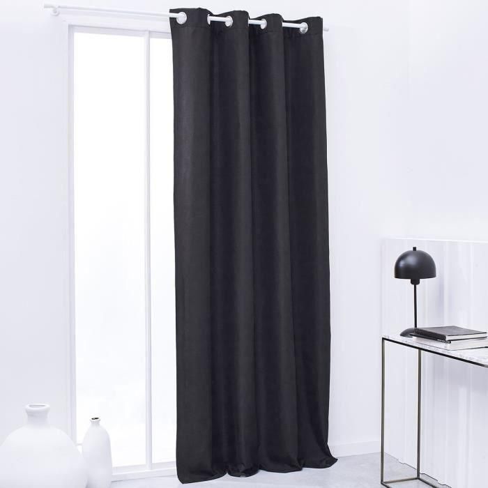 Today Cortina Aislante Térmica Essential Uni Poliéster para Hogar - Protección Frío y Calor 140x240 cm Carbón