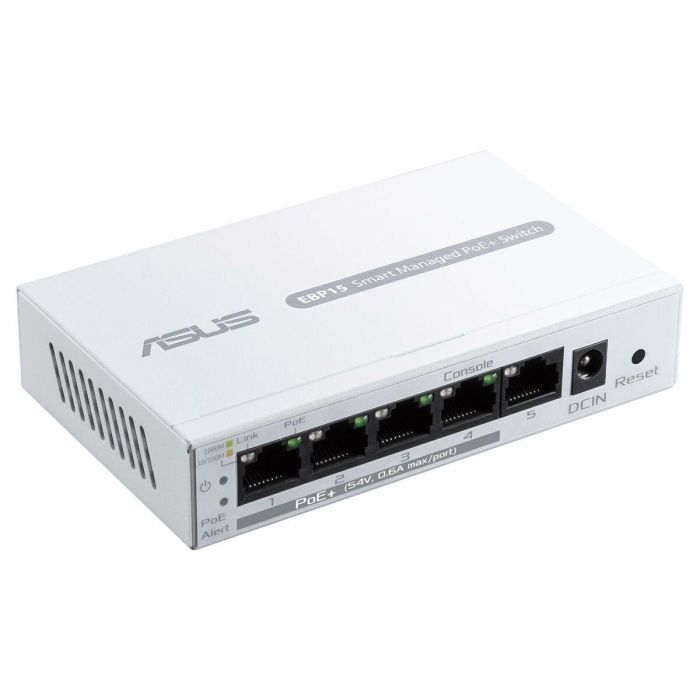 ASUS ExpertWiFi EBP15 Interruptor Gestionado con 5 Puertos Gigabit Ethernet, Alimentación PoE (60W) y Soporte QoS - Color Blanco 8 ASUS ExpertWiFi EBP15 Interruptor Gestionado con 5 Puertos Gigabit Ethernet, Alimentación PoE (60W) y Soporte QoS - Color Blanco 8