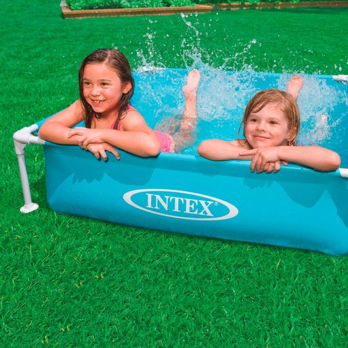 Piscina infantil Intex Mini Frame Azul Cuadrada 342 L 122 x 30 x 122 cm (3 Unidades) 2 Piscina infantil Intex Mini Frame Azul Cuadrada 342 L 122 x 30 x 122 cm (3 Unidades) 2