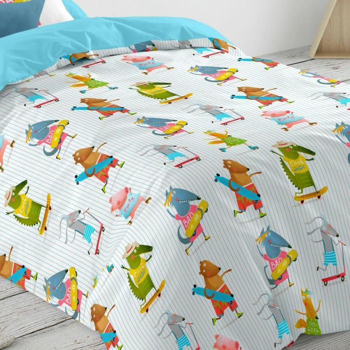 Funda Nórdica Naturals Cool Dude Cama de 80/90 150 x 220 cm 2 Funda Nórdica Naturals Cool Dude Cama de 80/90 150 x 220 cm 2
