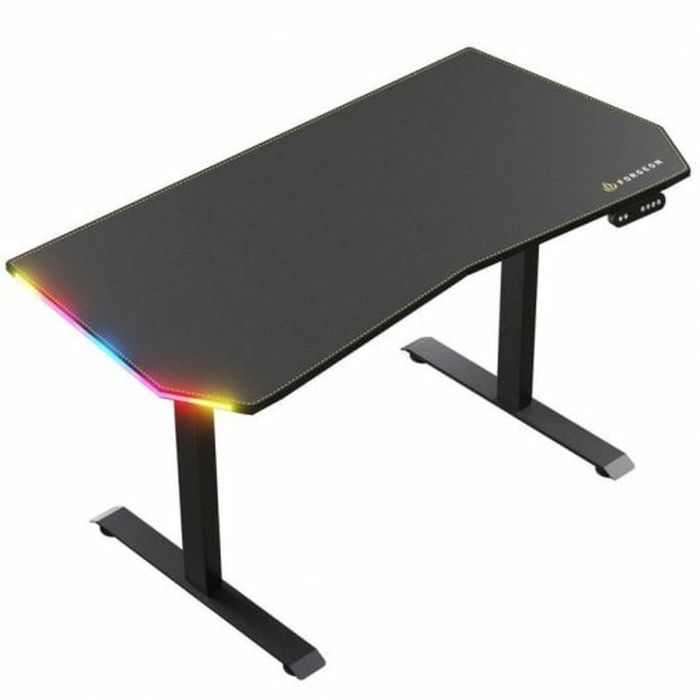 Mesa de Escritorio Gaming Forgeon Battleground 140 x 70 x 75 cm Negro 8