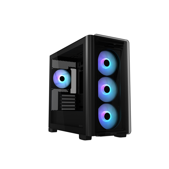 Asus A23 PLUS TG ARGB Negro - Torre PC, micro ATX/Mini-ITX, 3x120mm Ventiladores, Vidrio Templado, RGB, Ref. 90DC00K0-B19010 4