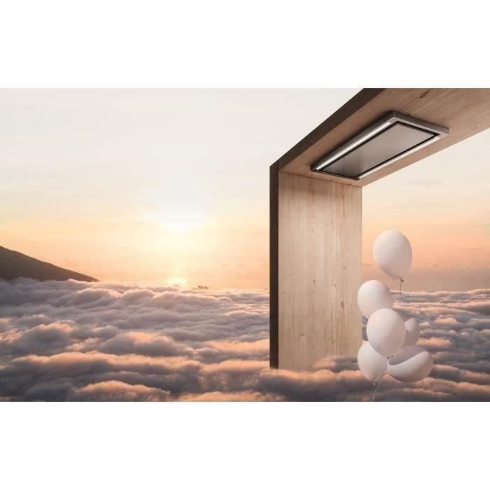 ELICA PRF0142094 - Campana de techo Cloud Seven IX / A / 90 - Extracción o filtro - 760 m³ aire / h máx. - 3 velocidades - L 90 cm - Acero inoxidable 2