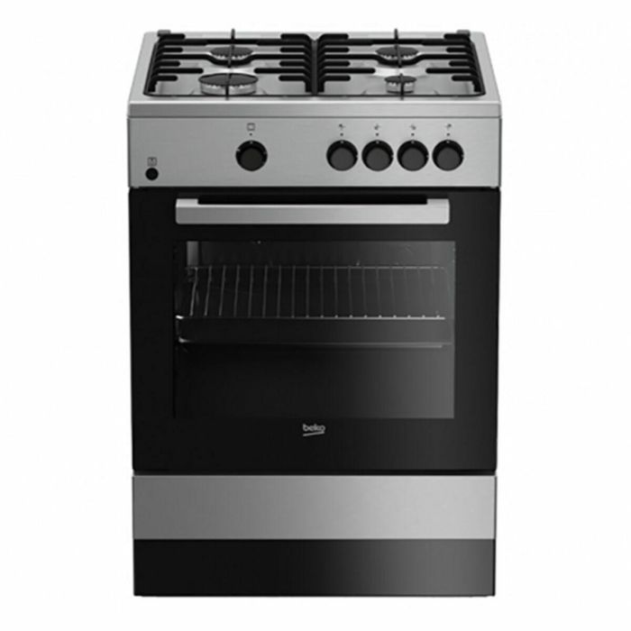 Cocina de Gas BEKO 8690842072468 60 cm 64 L Acero