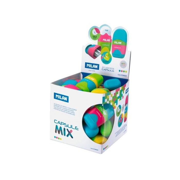 Milan afilaborra capsule mix cubo expositor 24 ud c/surtidos