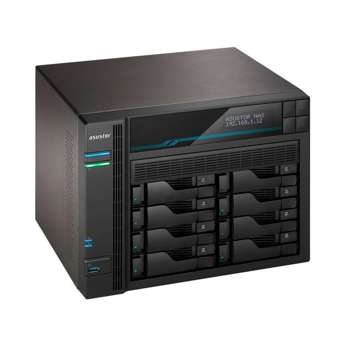 Almacenamiento en Red NAS Asustor AS6508T Negro Intel Atom C3538 6