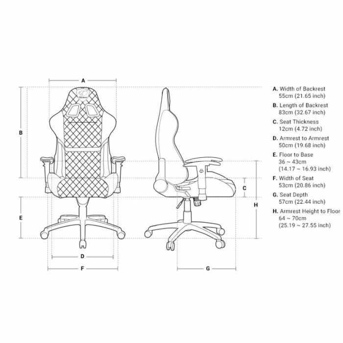 Silla Gaming Cougar Armor One Negro Amarillo 1